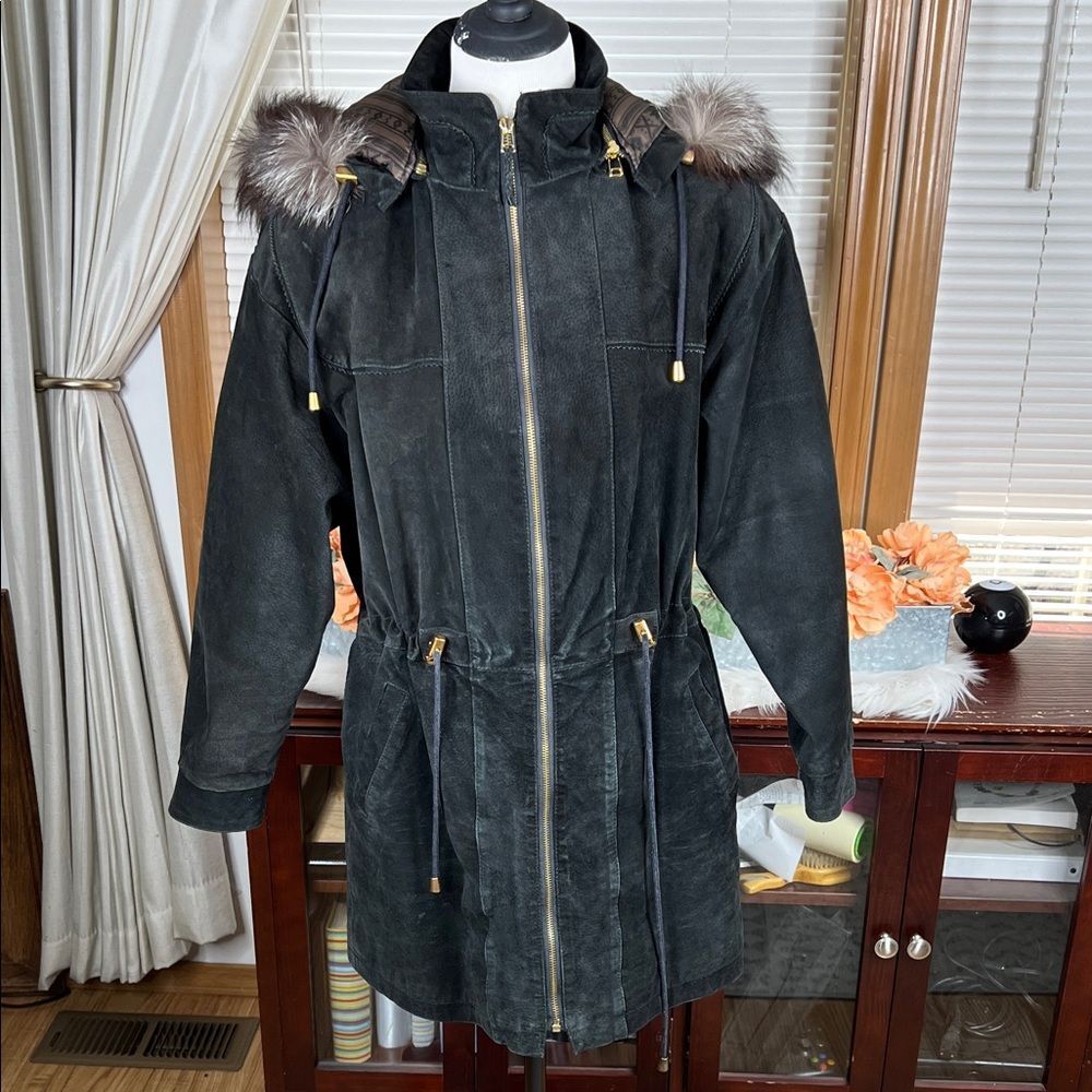 Vintage Hide Park Suede Jacket Size Large